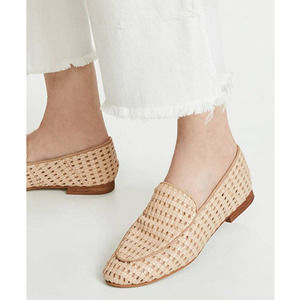 NEW Anthropologie KAANAS Amalfi Basket Weave Cream Loafers 11